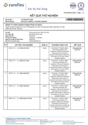 Nhựa Thanh Phúc nhận được chứng nhận IBC Tank 1000L an toàn thực tế