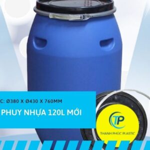 Thùng phi nhựa 120 lít | Thùng phuy nhựa 120l | Báo giá chi tiết - Thanh Phúc Plastic