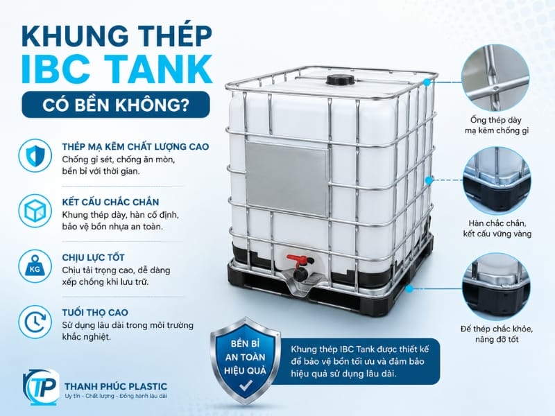 Khung thép IBC Tank có bền không? Khung thép IBC Tank có bền không?