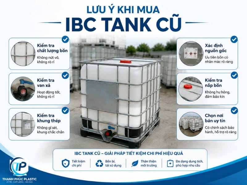 Lưu ý khi mua IBC Tank cũ Lưu ý khi mua IBC Tank cũ