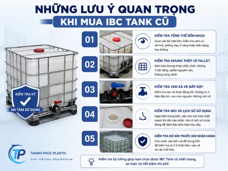 Những lưu ý quan trọng khi mua IBC Tank cũ Những lưu ý quan trọng khi mua IBC Tank cũ