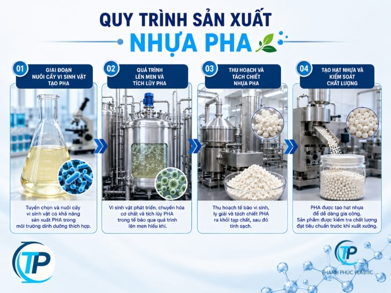 Quy trình sản xuất nhựa PHA Quy trình sản xuất nhựa PHA