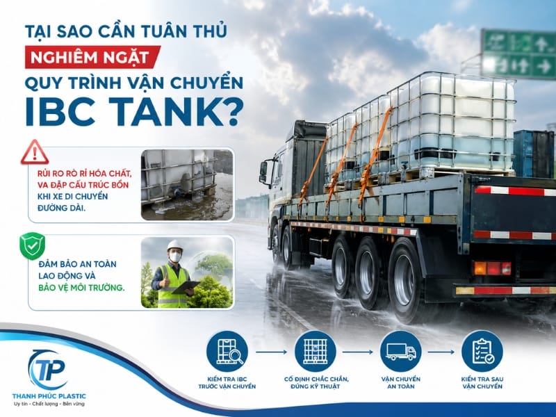Tại sao cần tuân thủ nghiêm ngặt quy trình vận chuyển IBC Tank? Tại sao cần tuân thủ nghiêm ngặt quy trình vận chuyển IBC Tank?