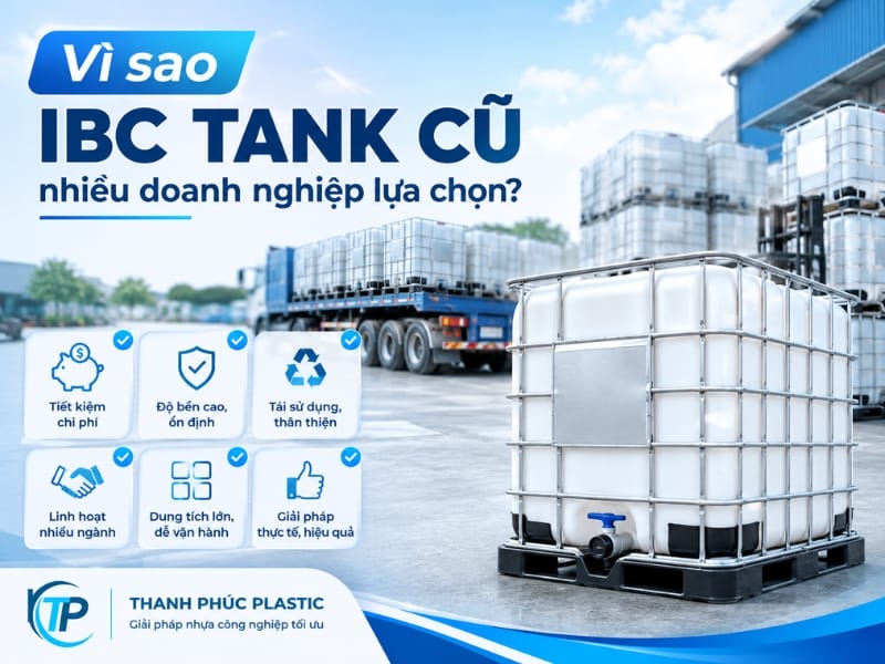 Vì sao IBC Tank cũ được nhiều doanh nghiệp lựa chọn? Vì sao IBC Tank cũ được nhiều doanh nghiệp lựa chọn?
