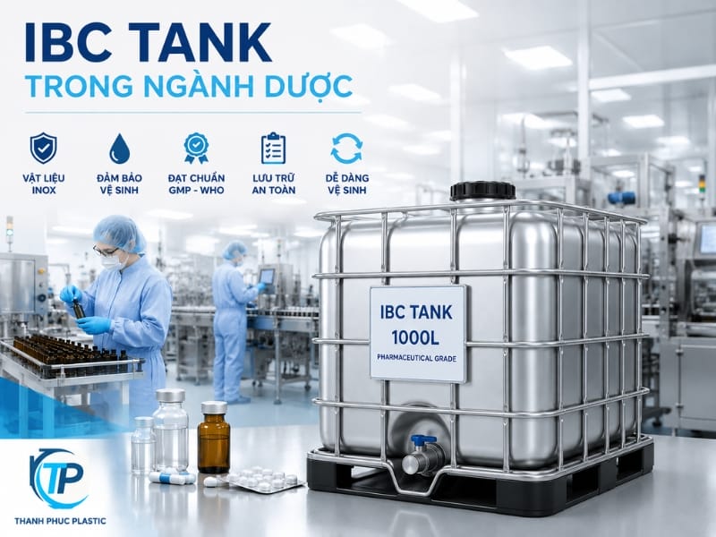 Tổng quan về IBC Tank trong ngành dược phẩm và yêu cầu kỹ thuật khắt khe Tổng quan về IBC Tank trong ngành dược phẩm và yêu cầu kỹ thuật khắt khe