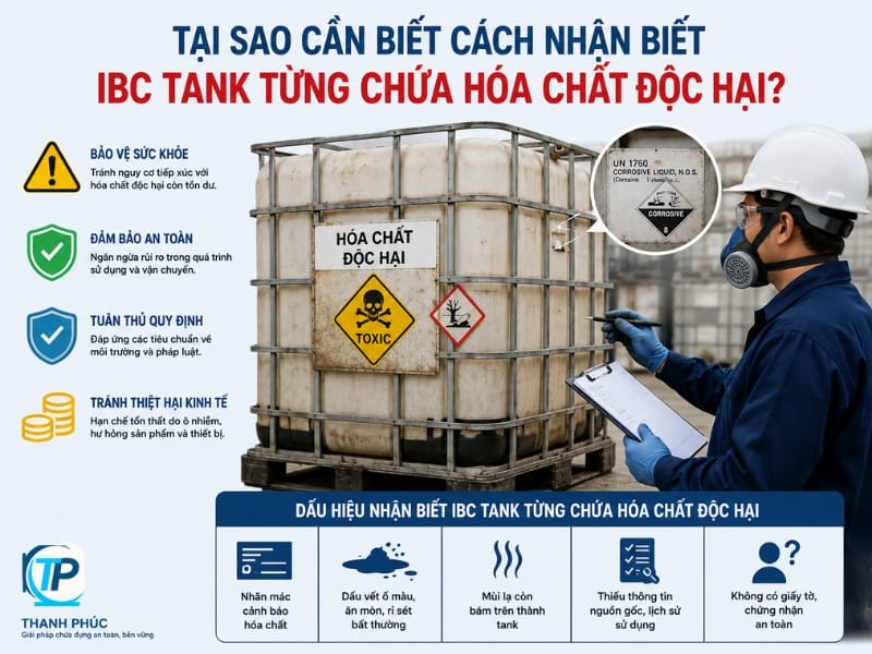 Tại sao cần biết cách nhận biết IBC Tank từng chứa hóa chất độc hại? Tại sao cần biết cách nhận biết IBC Tank từng chứa hóa chất độc hại?